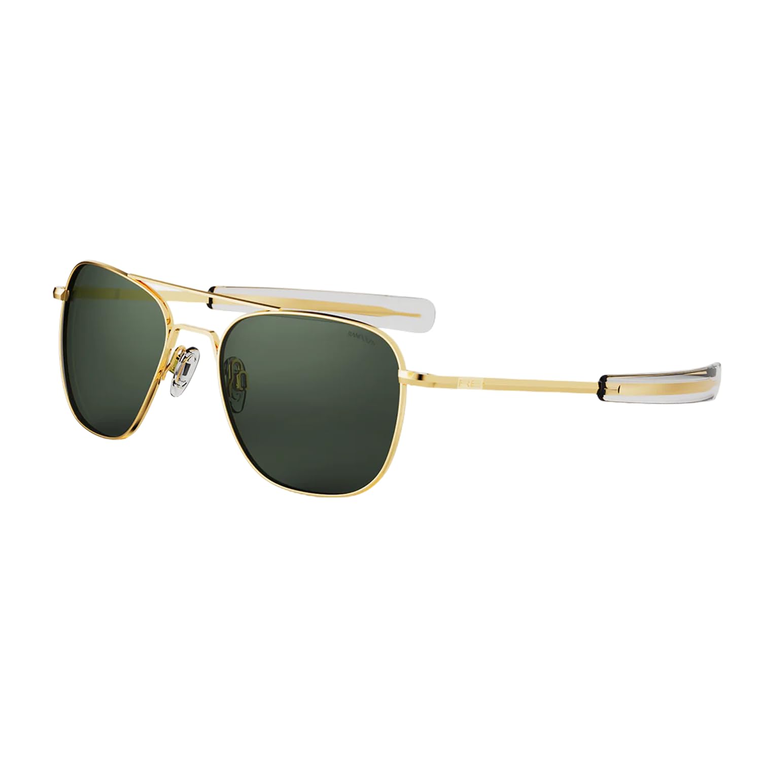 Randolph Eyewear Aviator Sunglasses for Women and Men – Classic Aviator Glasses Non-Polarized and 23k Gold Frame, UV Protection Sunglasses Made to Last a Lifetime (AGX Green)