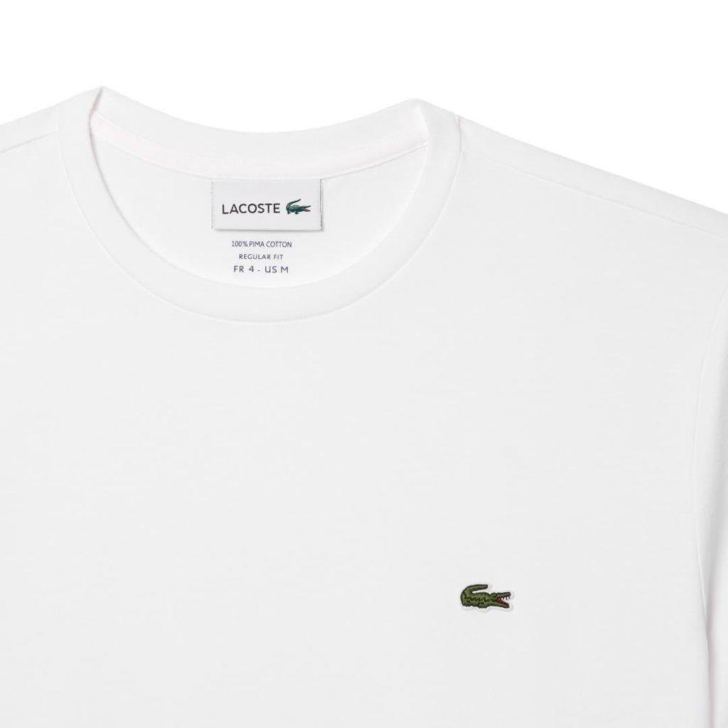 Lacoste Men's Cotton Pima T-Shirt, White, XX-Large