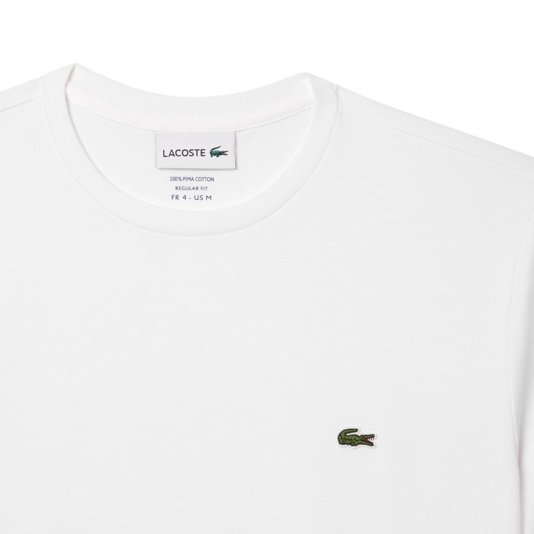 Lacoste Men's Cotton Pima T-Shirt, White, XX-Large
