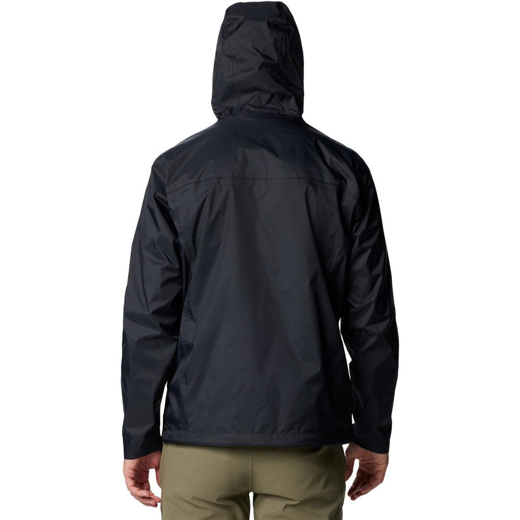 Columbia Men's Watertight II Waterproof Rain Jacket, Black, Large