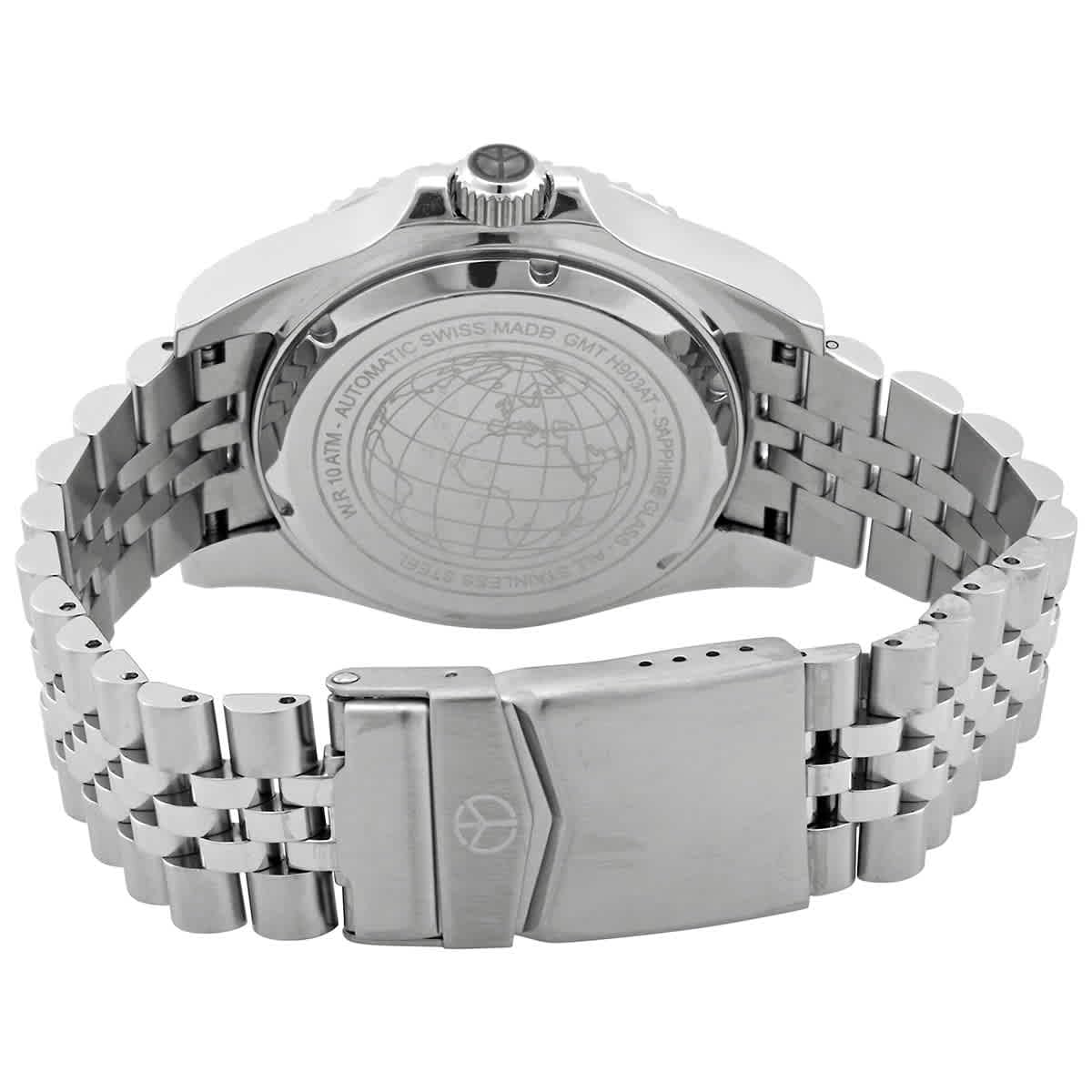 Mathey-Tissot GMT Automatic Black Dial Sprite Bezel Men's Watch H903ATNV