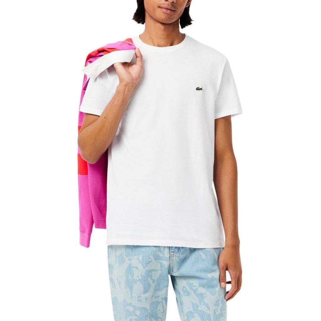 Lacoste Men's Cotton Pima T-Shirt, White, XX-Large