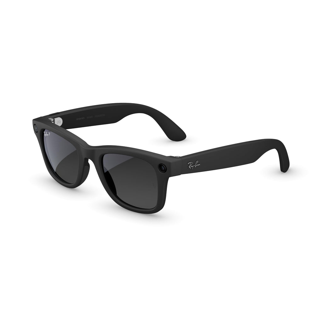 Ray-Ban Meta (Gen 2), Wayfarer, Matte Black | Smart AI Glasses for Men, Women — 2X Battery Life — 3K HD Resolution — 12 MP Ultra-Wide Camera, Audio, Video — Polarized Gradient Graphite Lenses