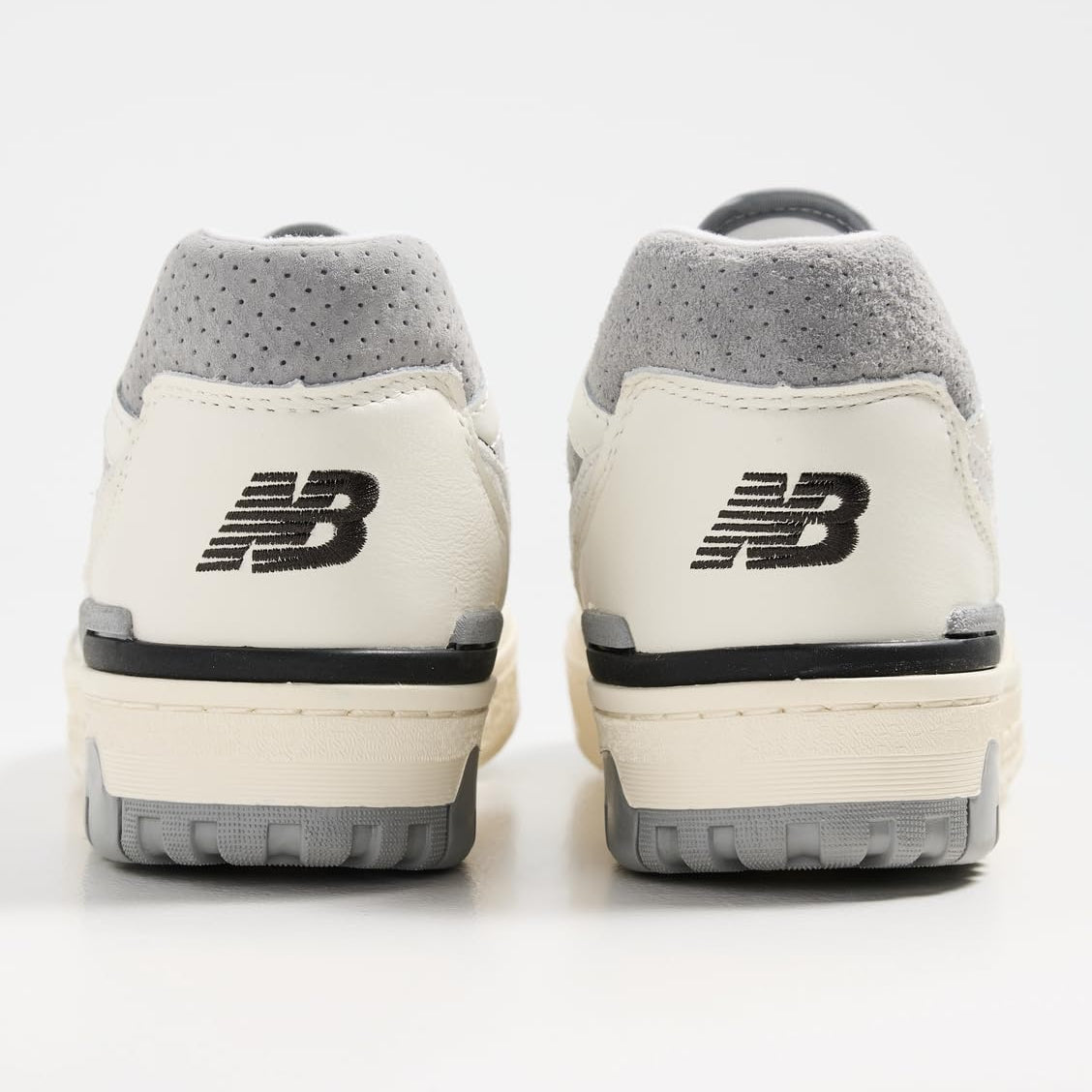 New Balance Men's BB550 Sneakers, White Grey, 9 Medium US