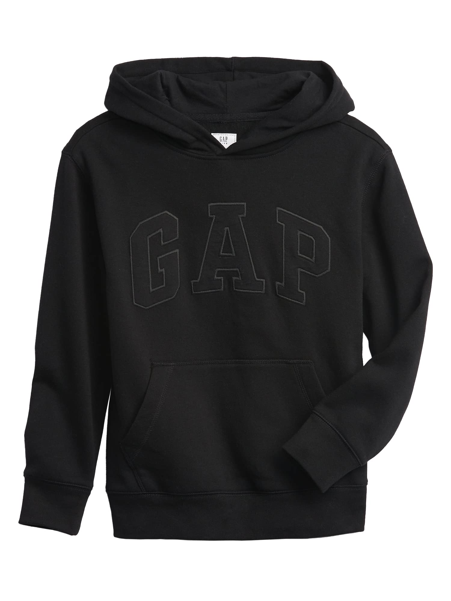 GAP Logo Pull-On Sweatshirt True Black M