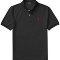 POLO RALPH LAUREN Boys' Classic Cotton Mesh Polo Shirt (RalphBlack, L)