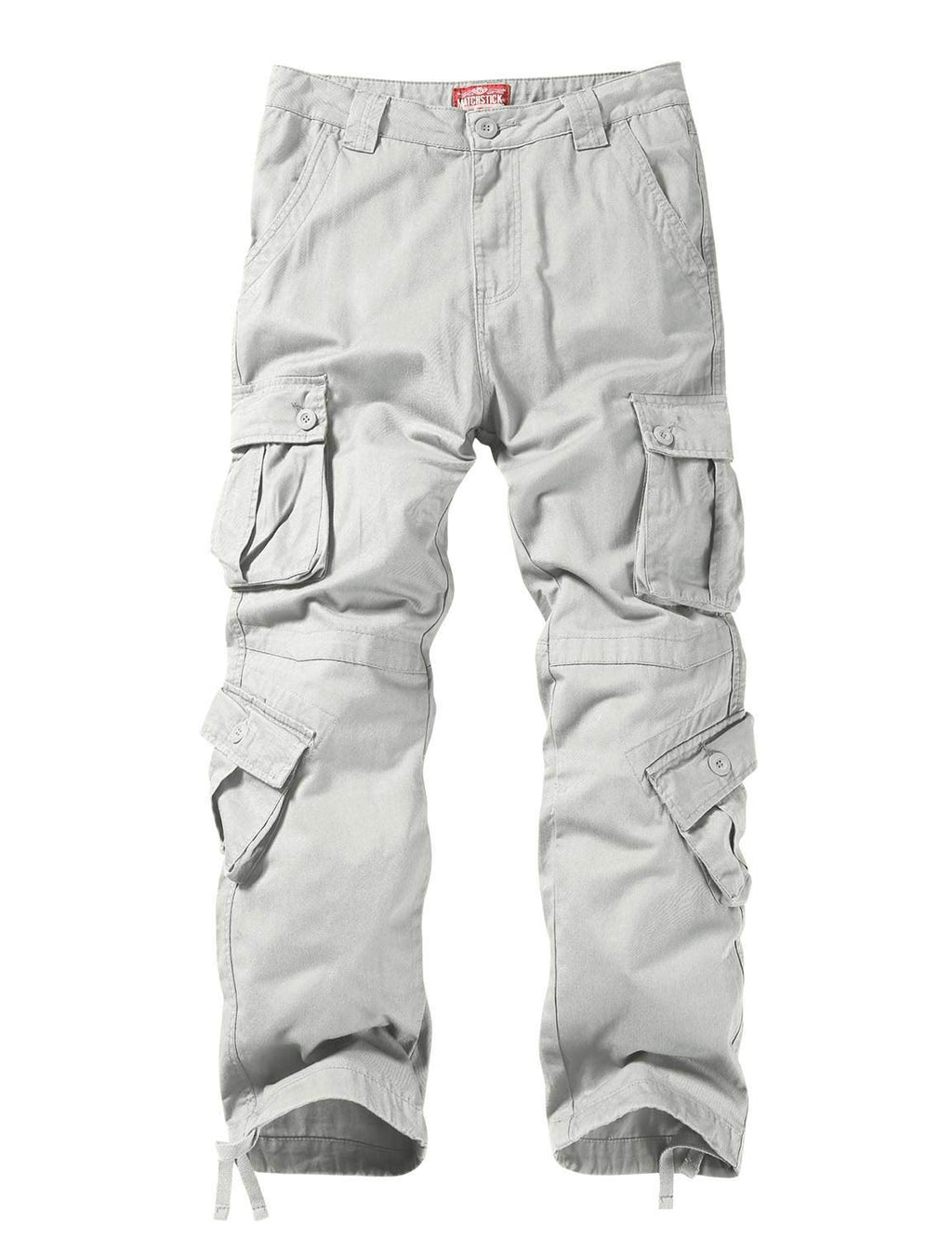 Match Men's Wild Cargo Pants(34,Light Gray)