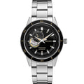 SEIKO SSA425 Automatic Watch for Men - Presage Collection - Black Open-Aperture Dial with Vintage 1960s Watch Inspiration - 50M Water Resistant