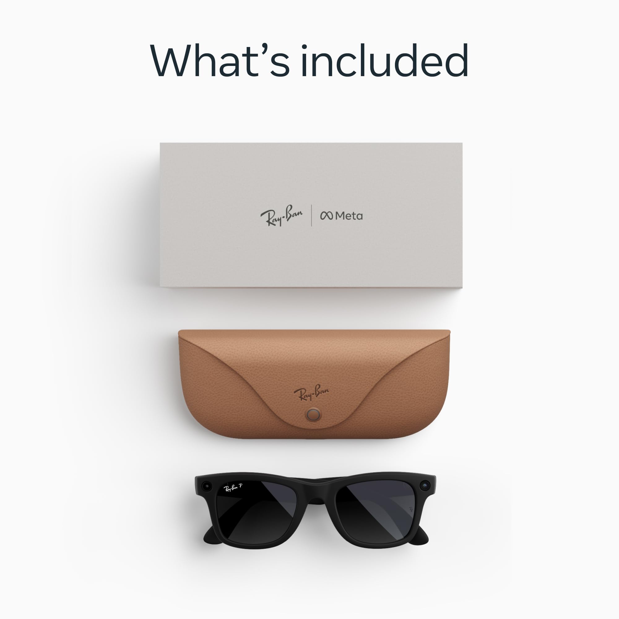 Ray-Ban Meta (Gen 2), Wayfarer, Matte Black | Smart AI Glasses for Men, Women — 2X Battery Life — 3K HD Resolution — 12 MP Ultra-Wide Camera, Audio, Video — Polarized Gradient Graphite Lenses