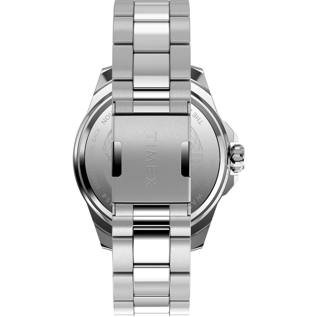Timex Men's Essex 46mm Watch - Black Link Bracelet Black Dial Silver-Tone Case