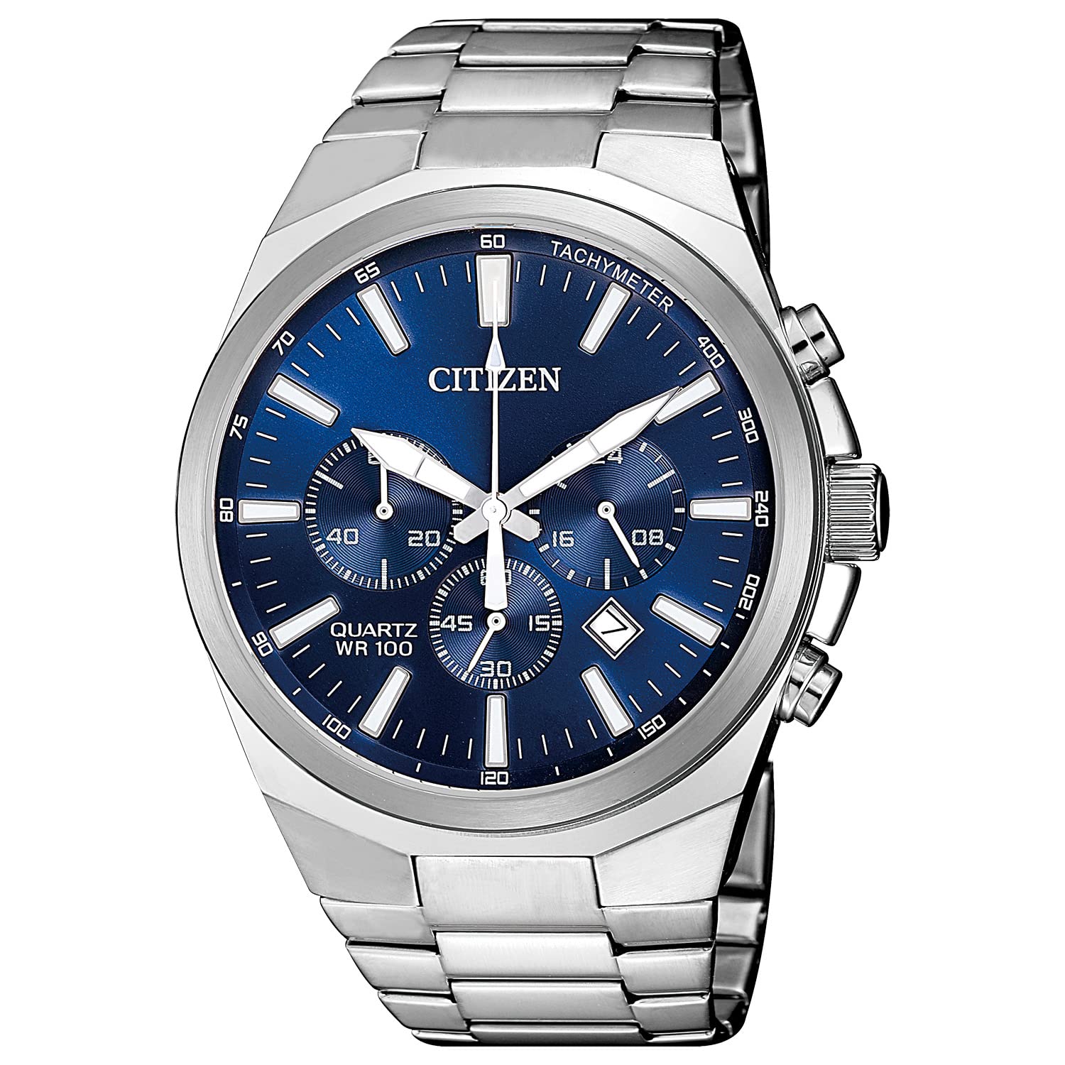 Citizen Quartz Mens Watch, Stainless Steel, Classic, Silver-Tone (Model: AN8170-59L)