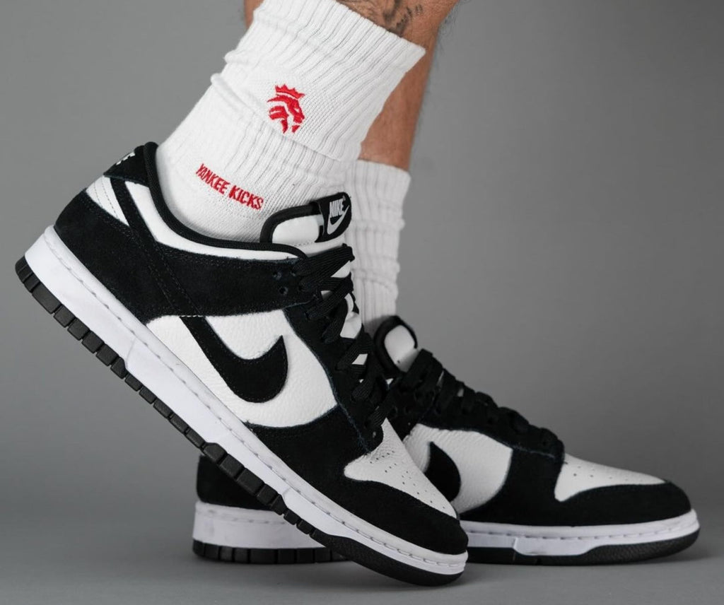 Nike Dunk Low Retro Men's Shoes (FQ8249-100, White/White/Black) Size 10