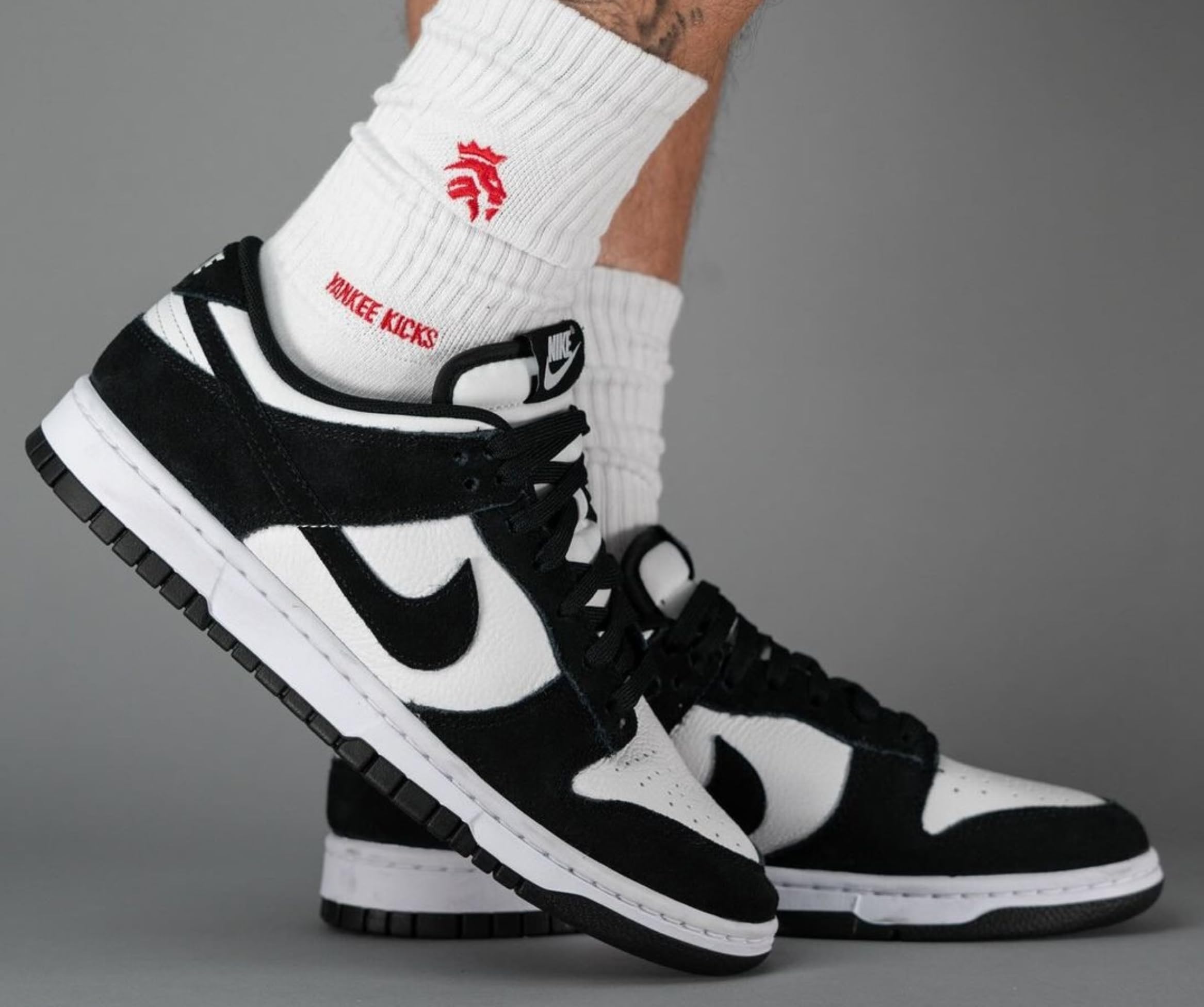 Nike Dunk Low Retro Men's Shoes (FQ8249-100, White/White/Black) Size 10