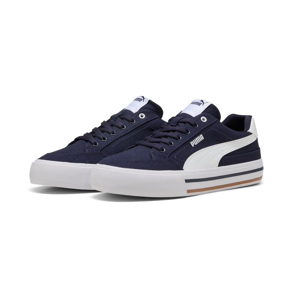 Puma Men's Court Classic Vulc Sneaker, New Navy-Puma White, 9