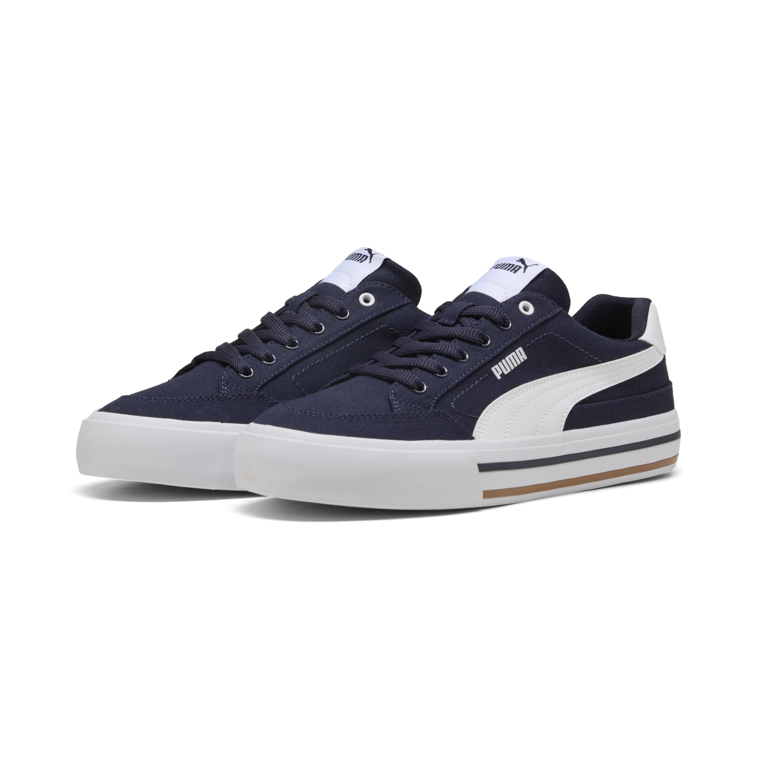 Puma Men's Court Classic Vulc Sneaker, New Navy-Puma White, 9