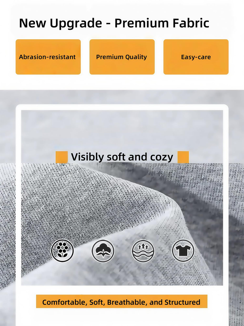 LuminBlaze Men’s Baggy Sweatpants with Elastic Drawstring Waist, Breathable Wide-Leg Casual Loose Cotton Joggers Deep Pockets Grey
