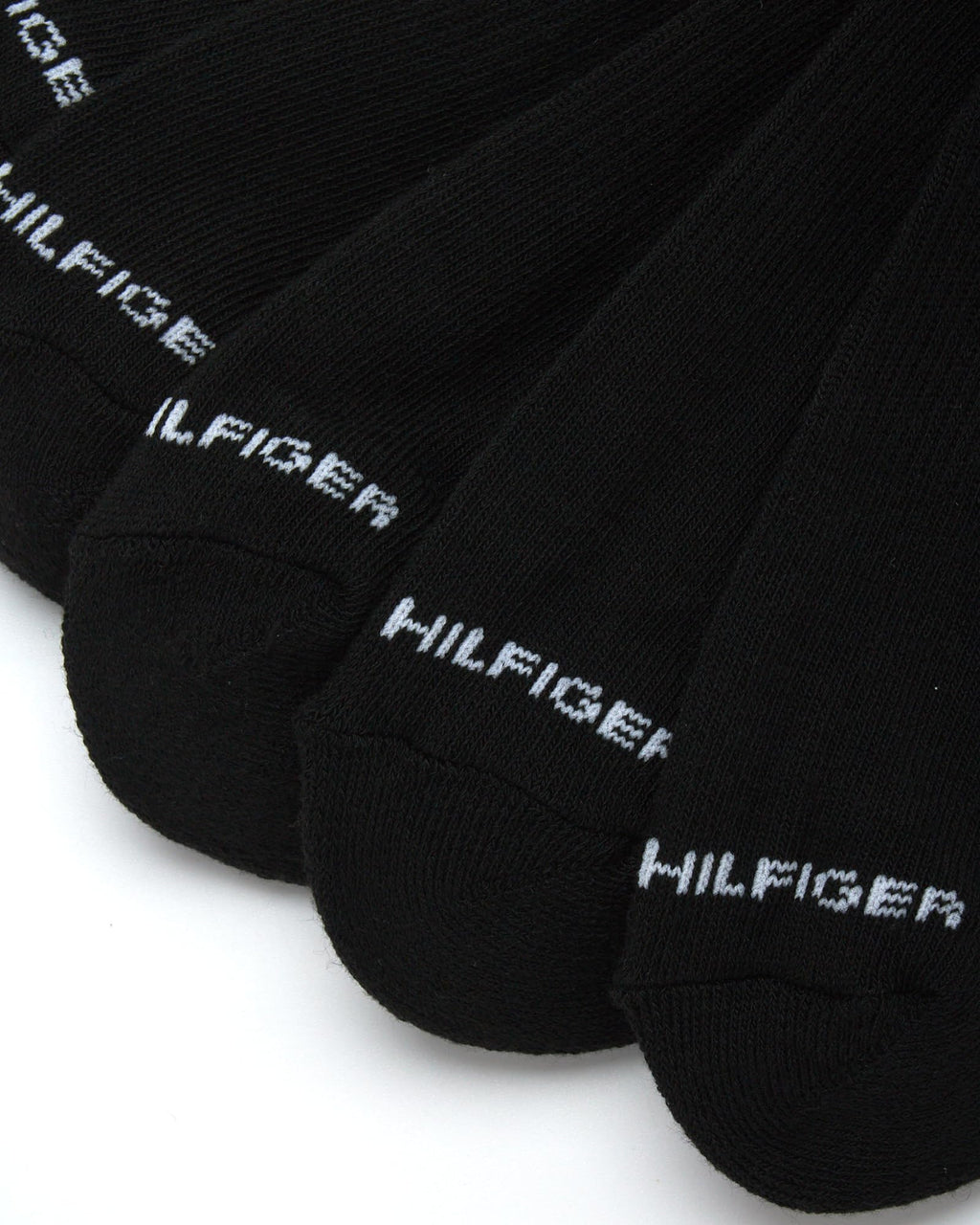 Tommy Hilfiger Mens Crew Socks - 12 Pack Cotton Blend Cushioned Athletic Performance Crew Length Running Socks for Men, Size 7-12, Pure Black