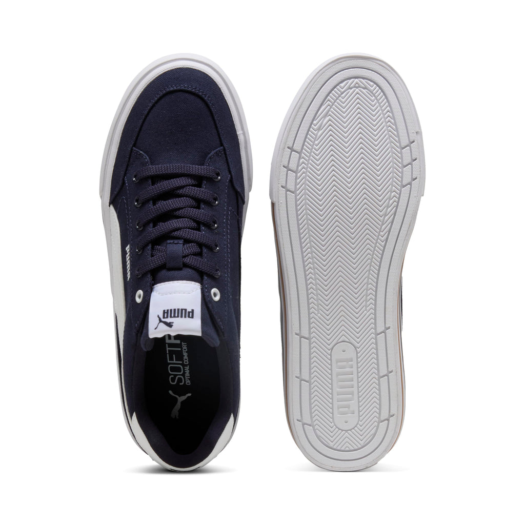 Puma Men's Court Classic Vulc Sneaker, New Navy-Puma White, 9
